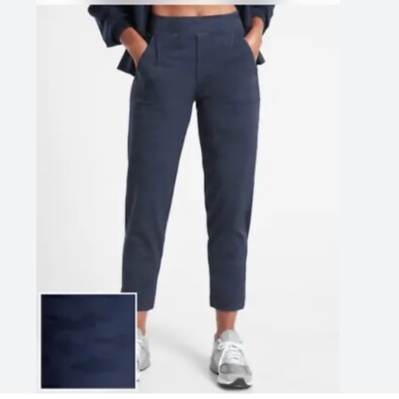 ATHLETA Brooklyn Ankle Camo Pant Navy Size 20 - Picture 2 of 16